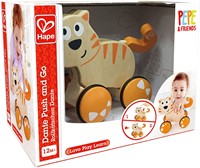 Hape Holz Schiebekatze Dante Push and Go Spielzeug für Kleinkinder-3