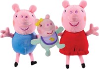 Chillfactor Peppa Pig Kuschelset - Peppa, George und Evie 3er-Pack Spielzeug-3