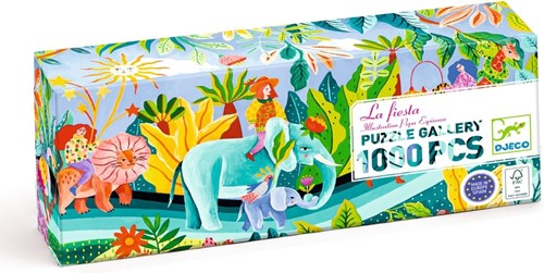 Djeco Puzzle La fiesta - 1000 Teile - FSC MIX - buntes Puzzlevergnügen