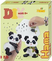 Hama strijkkralen 3D panda set 2500 delig