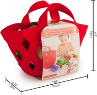 Hape E3167 Gemüsekörbchen Zubehör für Kinderküchen und Kaufmannsladen, ab 18 Monaten-3