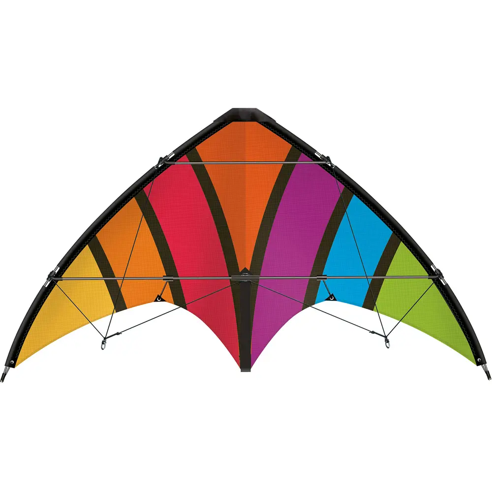 Günther Lenkdrachen Top Loop 130x69cm Regenbogen für Anfänger