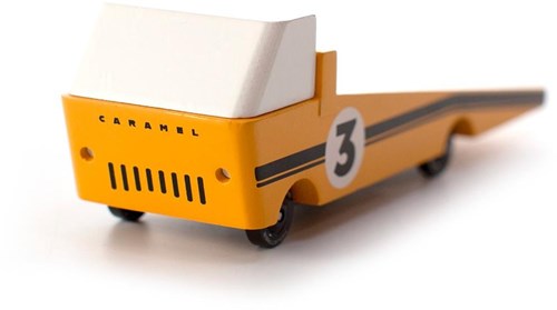 Candylab Spielzeugauto Abschleppwagen Rennen - Holz Candycar Welt