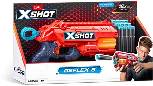 Zuru X-Shot Reflex 6 Blaster met 12 Darts