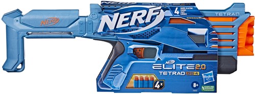 Hasbro Nerf Blaster Elite Tetrad - Spielzeugpistole für Kinder