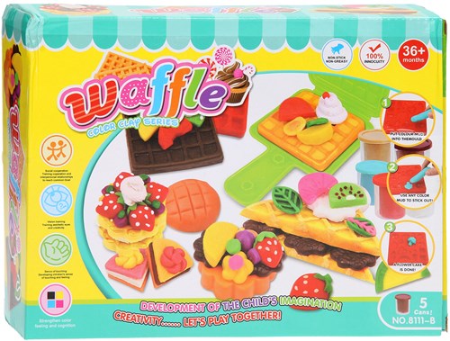 Knetset Waffelmaker Spielset - Knetspielzeug für Kinder-2