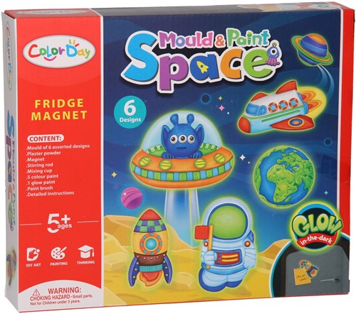 Gips Gieten Magneten Raum Bastelset Glow in the Dark Spielzeug