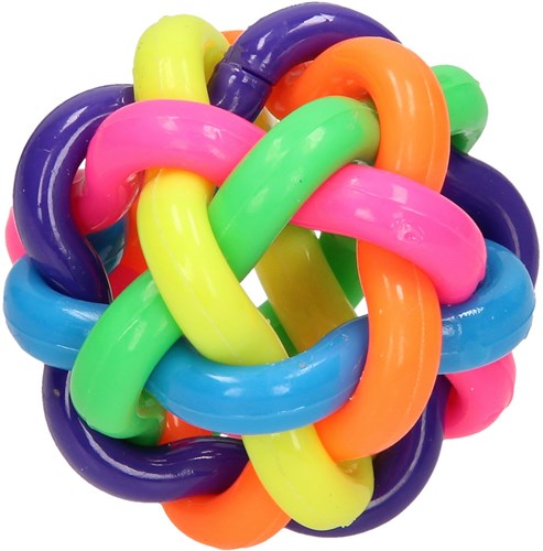 Bouncy Ball Spielzeug Regenbogen – bunte geflochtene Ball 7 cm