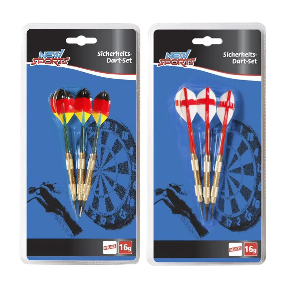 New Sports Dartpfeile Set Softtip mit Zubehör rot 16g