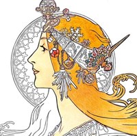 Fridolin Fridolin Coloring Art Kit 4 Malseiten mit Rahmen 15x15 cm Jugendstil-3