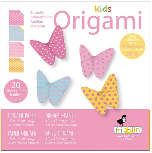 FRIDOLIN Kinder Origami - Schmetterling
