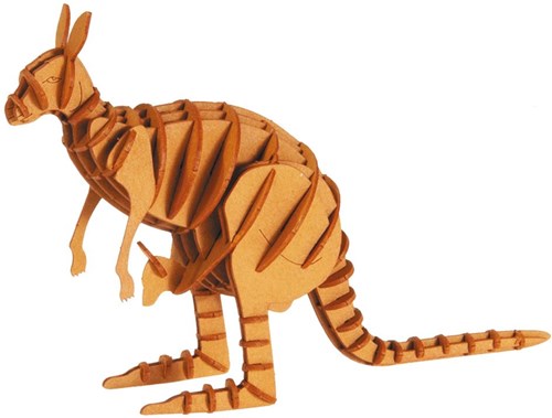 FRIDOLIN 3D-Papiermodell - Känguru
