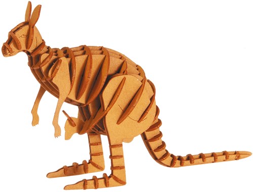 FRIDOLIN 3D-Papiermodell - Känguru-2