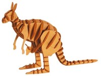 FRIDOLIN 3D-Papiermodell - Känguru-3