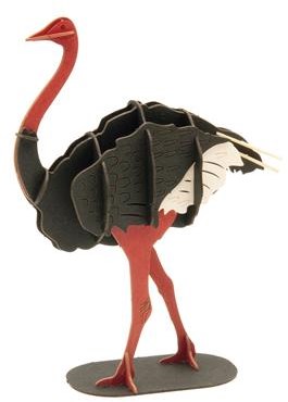 FRIDOLIN 3D-Papiermodell – Strauß-3