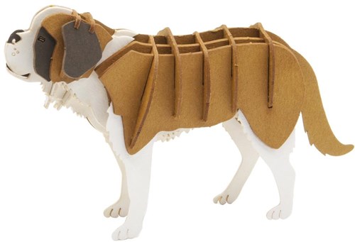 FRIDOLIN 3D-Papiermodell - Bernhardiner-Hund