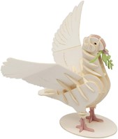FRIDOLIN 3D-Papiermodell - Weiße Taube