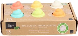 Jipy bioplastik pädagogisches Spielzeug Cupcake Formenbox mehrfarbig