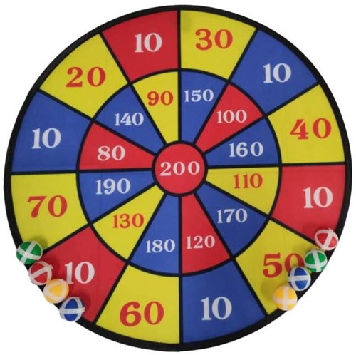 Lobbes Dartspielzeug Mega Klettband mit 8 Bällen für Kinder-2