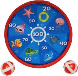 Dartbord Klettband Unterwasserwelt klein - Spielzeug Dartboard für Kinder