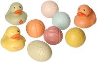 Badespielzeug sensorische Badebälle und Badeenten Pastell für Babys-2