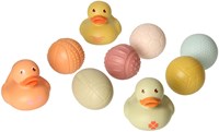 Badespielzeug sensorische Badebälle und Badeenten Pastell für Babys-3