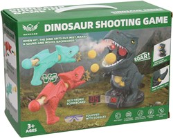 Ballenshooter bewegliches Dino Ziel Schießspiel für Kinder mit Nebeleffekt