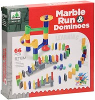 Kugelbahn Spielzeug Kugelbahn mit Domino 66-teiliges Kunststoff-Set-2