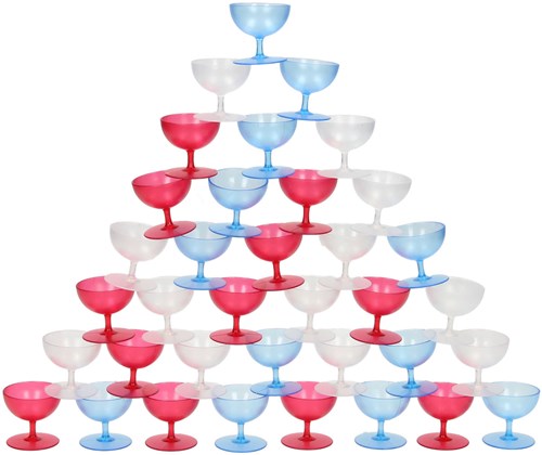 Lobbes Balancespiel Spielzeug - Champagner Turm Stapelspiel für Kinder-2