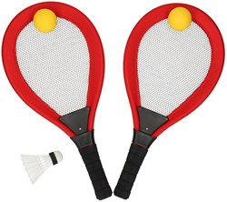 Soft Tennis und Badminton Set Spielzeug für Kinder mehrfarbig