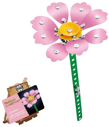 Lobbes Metall-Bausatz Blume rosa - kreatives Konstruktionsspielzeug-2