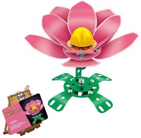 Lobbes Metall-Baukasten Spielzeug rosa Klatschmohn Blume-2