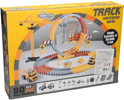 Albatros Hengelsport Konstruktionsspielzeug Track Bausatz mit 80 Teilen-2
