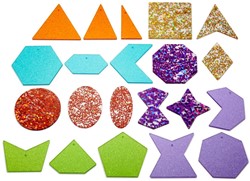 Tickit RAINBOW GLITTER SHAPES