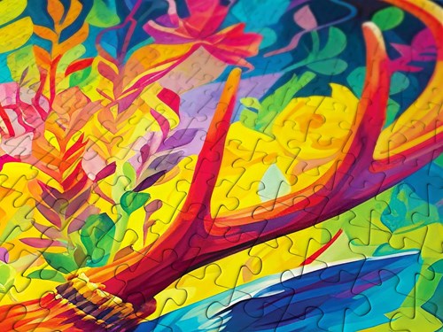 Enjoy Puzzle Gekrönter Hirsch - 1000 Teile-3