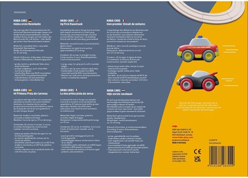 Haba Autorennbahn - Meine erste Rennbahn - nachhaltiges Spielzeug - ab 2 Jahren-2