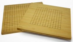 HOT Games Go Brett Bambus Strategiespiel 19x19 und 13x13 47x44,5cm