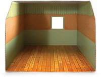 Het Muizenhuis Spielzeug Babyzimmer - Karton-Spielset für Kinder