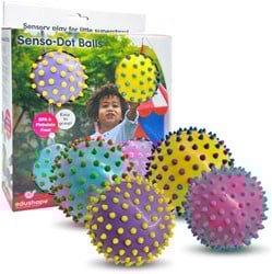 Edushape The Original Sensory Balls Color Dots - 10 cm 4er Set