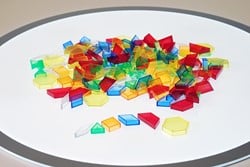 tickit Translucent Hollow Pattern Blocks - Pk180