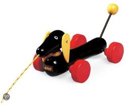 Brio Nachziehtier Dackel - Holzspielzeug Klassiker - 30332