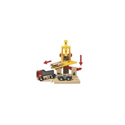 Brio Zugset Gütertransport - Elektrische Spielzeugeisenbahn - 54-teilig