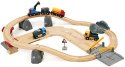 Brio Eisenbahn und Straßen-Transportsatz Holzeisenbahn - 33210
