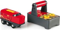 Brio RC Zug rote Lokomotive mit Fernbedienung - Spielzeugeisenbahn