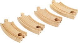 Brio Holz Eisenbahn gebogene kurze Schienen - 33337 Erweiterungsset