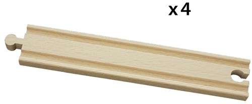 Brio lange gerade Schienen Holz Eisenbahn Erweiterungsset - 33341-2
