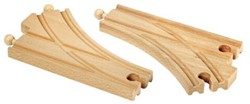 Brio gebogene Weichen Eisenbahn Schienen - 33346 - Erweiterungsset