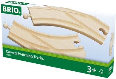 Brio gebogene Weichen Eisenbahn Schienen - 33346 - Erweiterungsset-2