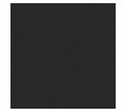 Duni Servietten schwarz 3-lagig 33x33 cm - elegante Papiertischdeko