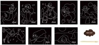Avenir Scratch Junior Meerjungfrau Bastelset 23x23cm 8 Stück kreativ
